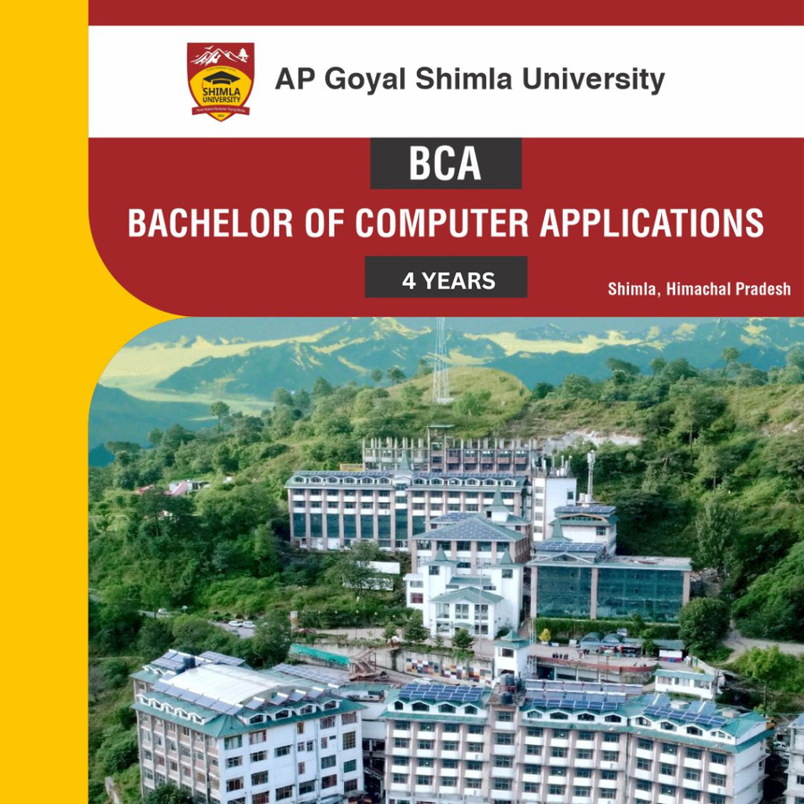 BCA at Ap Goyal Shimla University - Shimla, Shimla